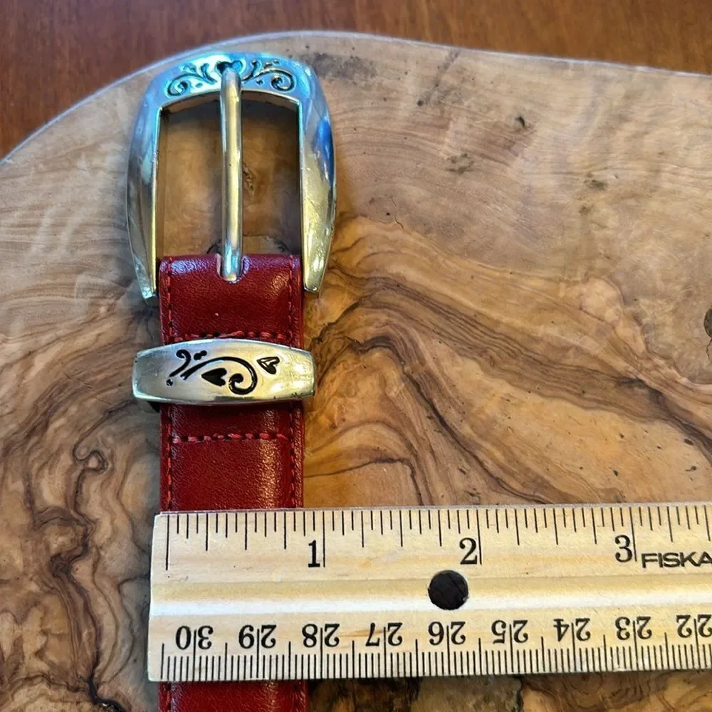 NEW Brighton Cherry Red I Love Golf - Golf Themed Belt - ML 32